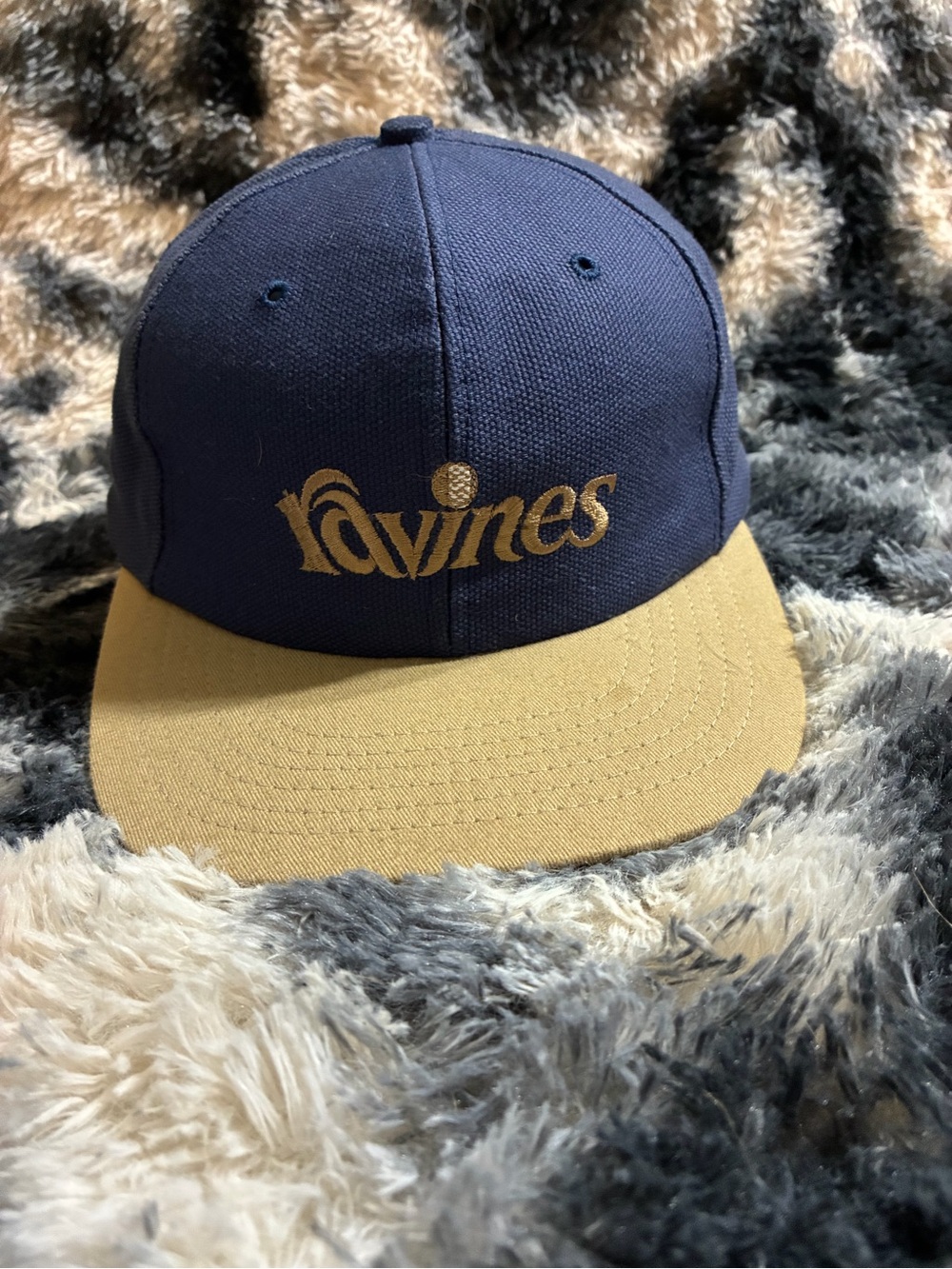 Ravines Golf Navy and Tan SnapBack